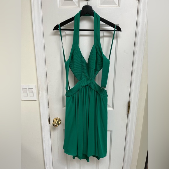 BCBGMaxAzria Dresses & Skirts - BCBGMaxAzria Green Backless Dress